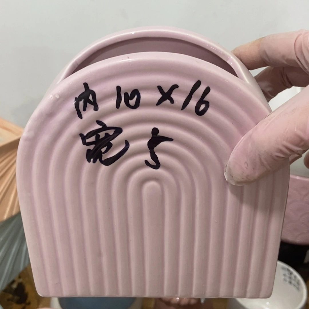 红陶高温陶瓷花盆