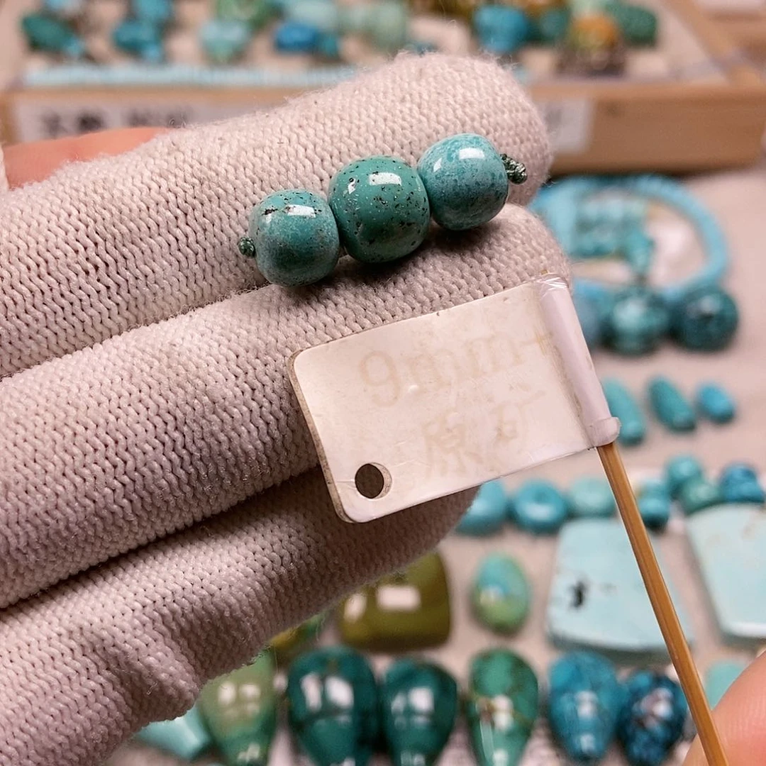 未镶嵌绿松石珠宝半成品