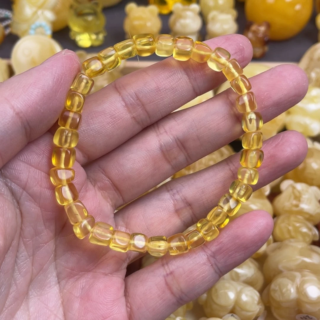 琥珀裸石未镶嵌蜜蜡