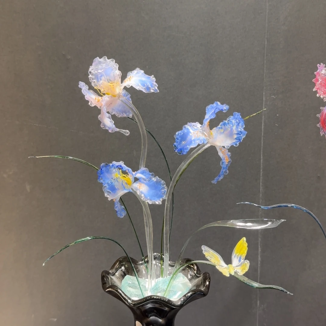 手工艺品琉璃鸢尾花37