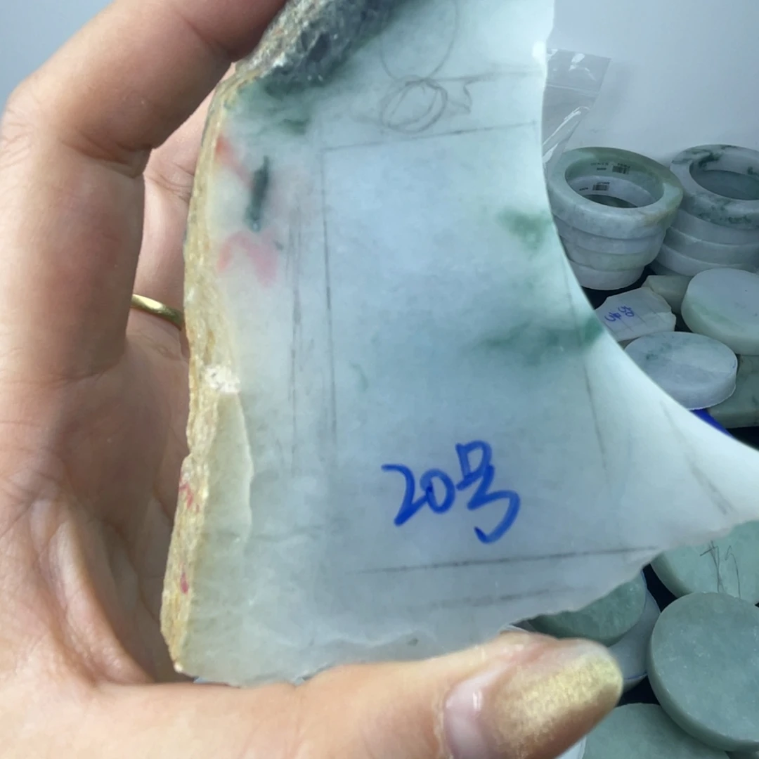 翡翠散珠天然缅甸翡翠边角