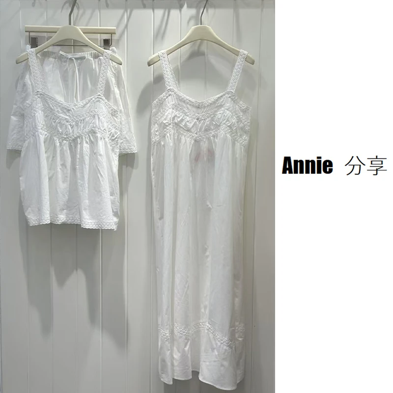 仙女必备/刺绣重工/韩国PB品牌/气质法式甜美家居睡裙