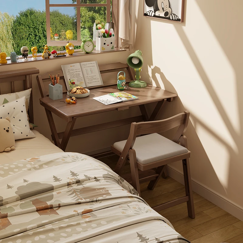 木屋记折叠书桌家用儿童学习桌简易桌子小户型简约课桌写字作业桌