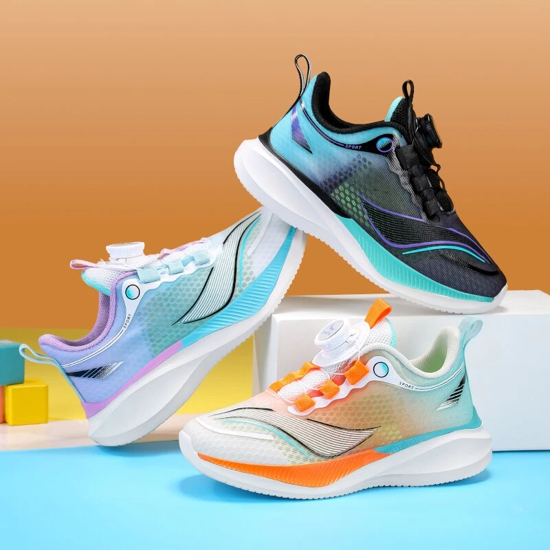 【大掌柜专属】2025赤兔纽扣大网孔透网轻跑运动儿童跑鞋运动鞋