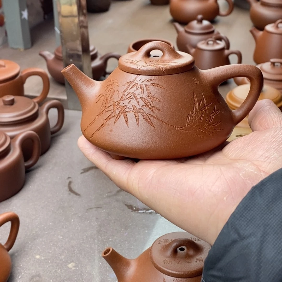 紫砂茶壶紫砂壶石瓢