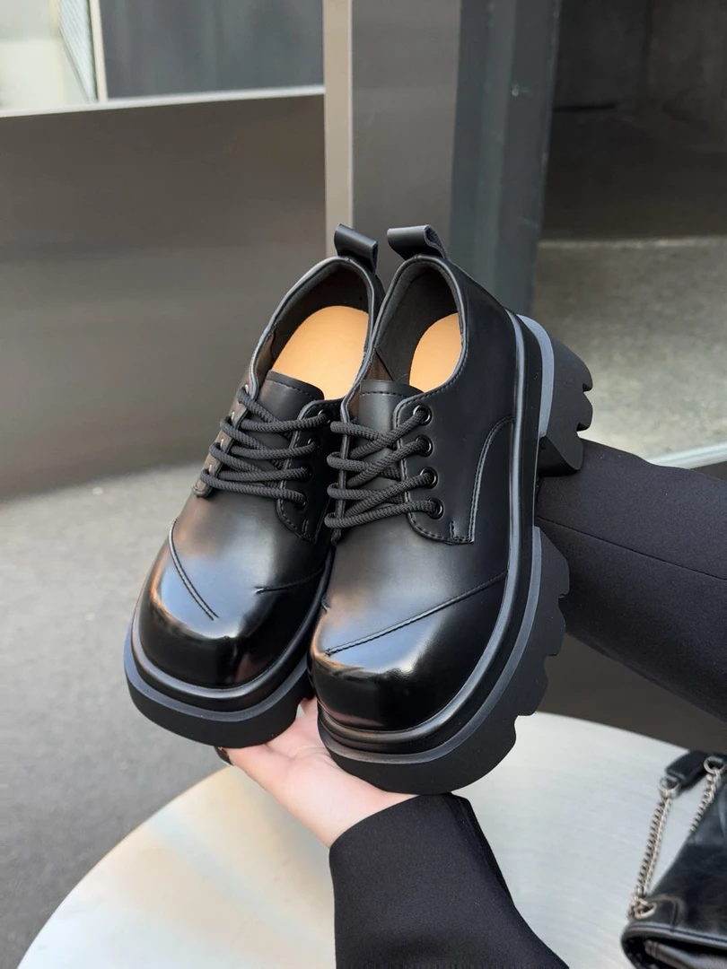 2921平跟休闲鞋乐福鞋秋季女鞋低跟（1-3CM）防滑皮鞋英伦风商务