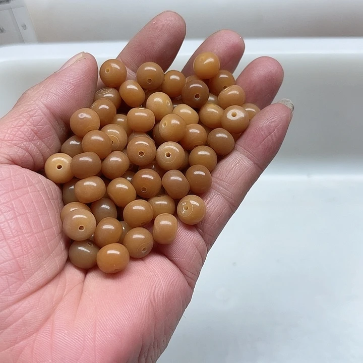 白玉菩提吊坠微瑕10风化苹果100颗