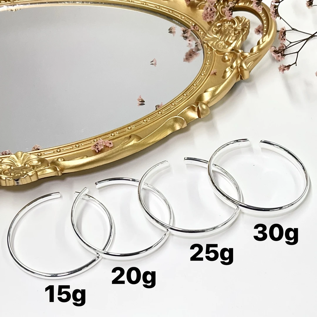 足银手镯 【小宝珠宝】26 T77602-足银手镯-多样性发其一