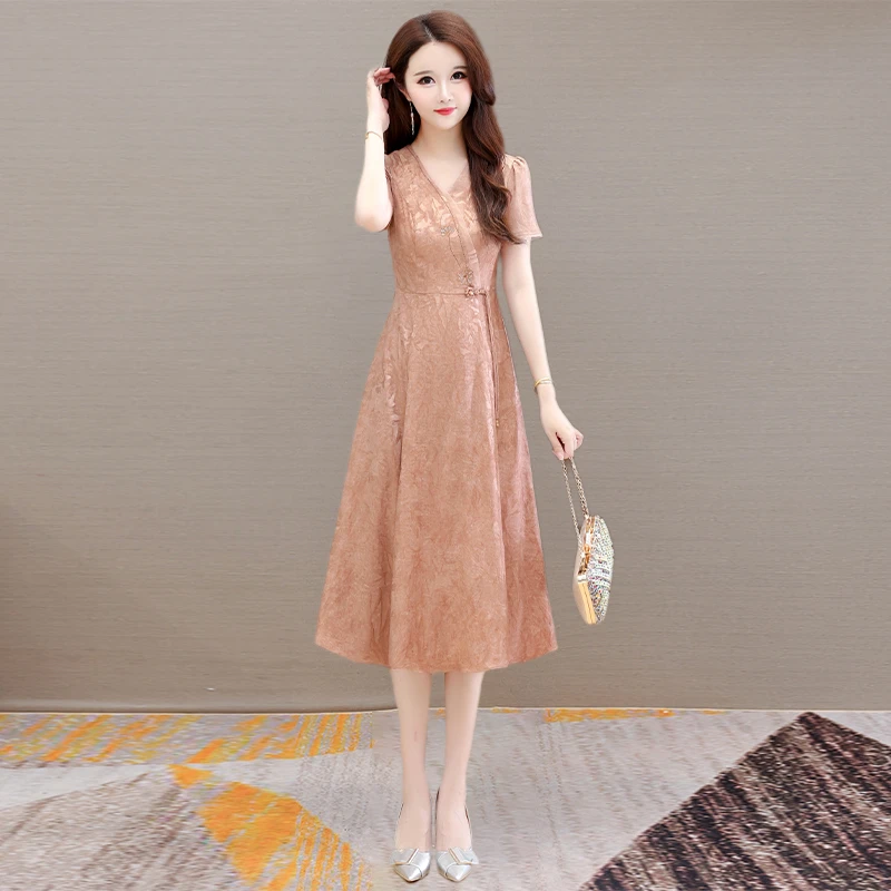 十三行连衣裙女夏漂亮新款今年流行爆款高端品牌气质妈妈旗袍裙子