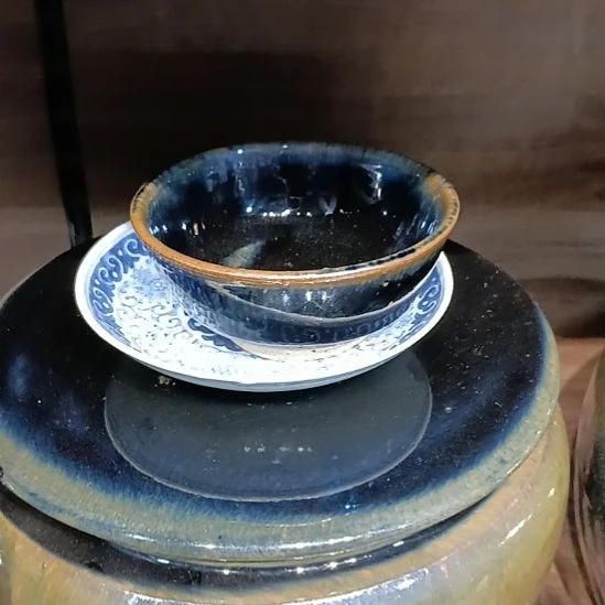 乐***生铝黑瓷茶室创意美术