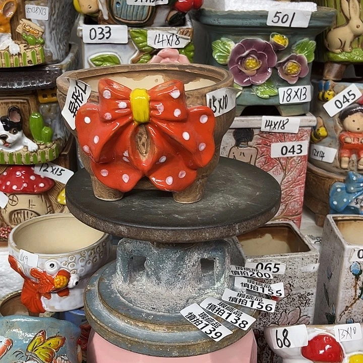 粗陶材质多肉花盆