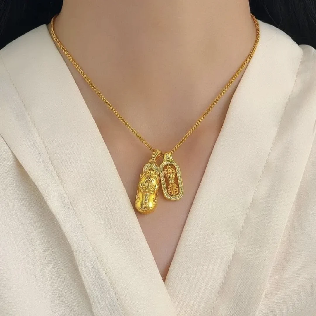 铜合金项链 新款实心貔貅项链韦雪同款轻奢精致款百搭