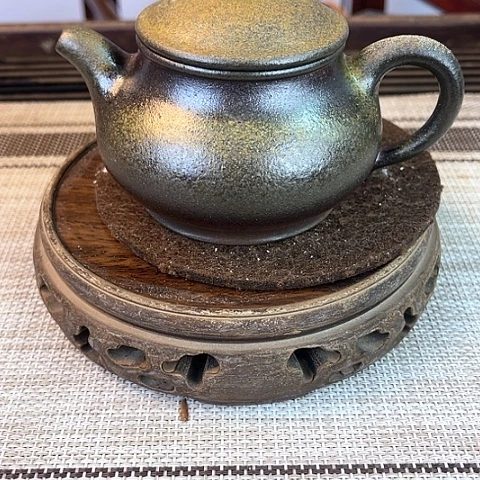 茶壶紫砂宜兴紫砂柴烧180C半手