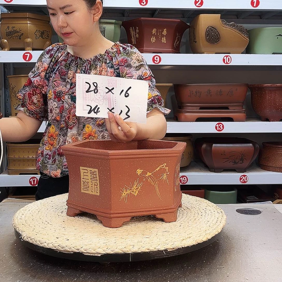 紫砂花盆紫砂花盆