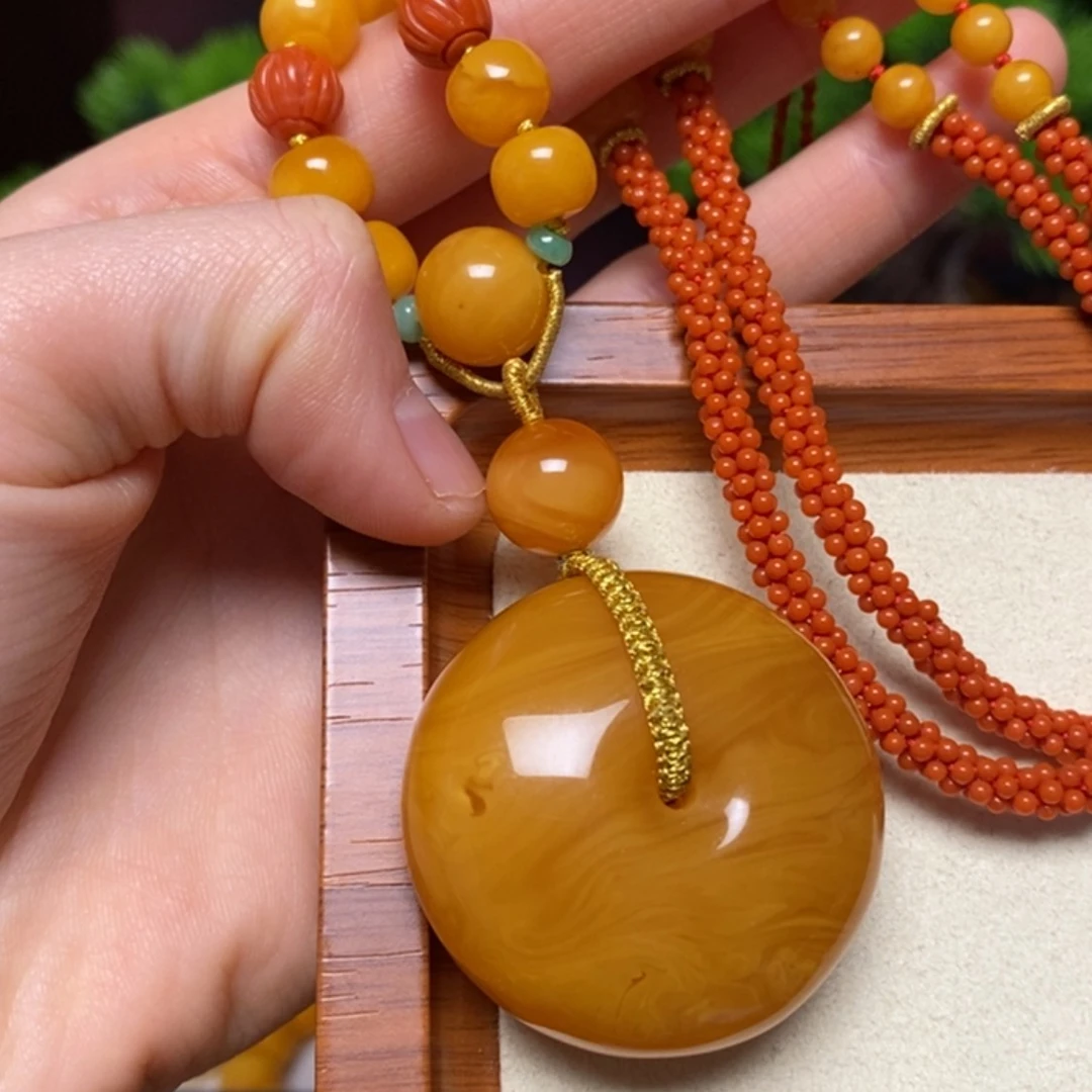 【闪购商品】蜜蜡颈饰未镶嵌项链