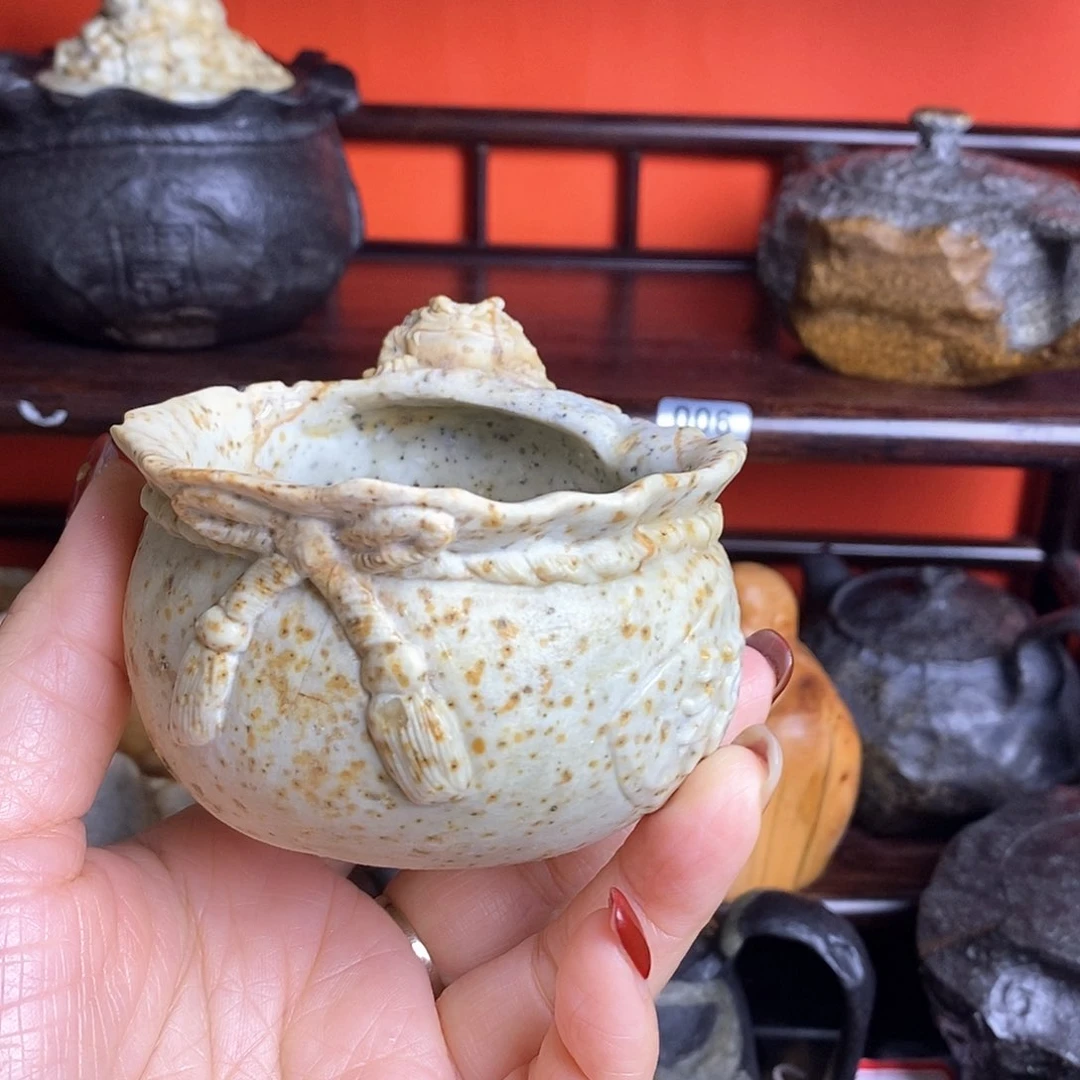 紫砂茶壶真*冰碛玉龙蝉百宝袋主人杯