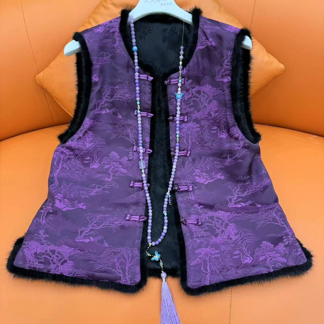 仟亿娘娘【紫气东来马甲】新中式女装