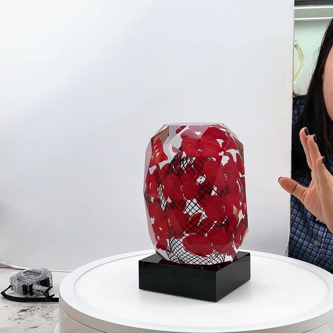 茶盏琉璃水晶摆件