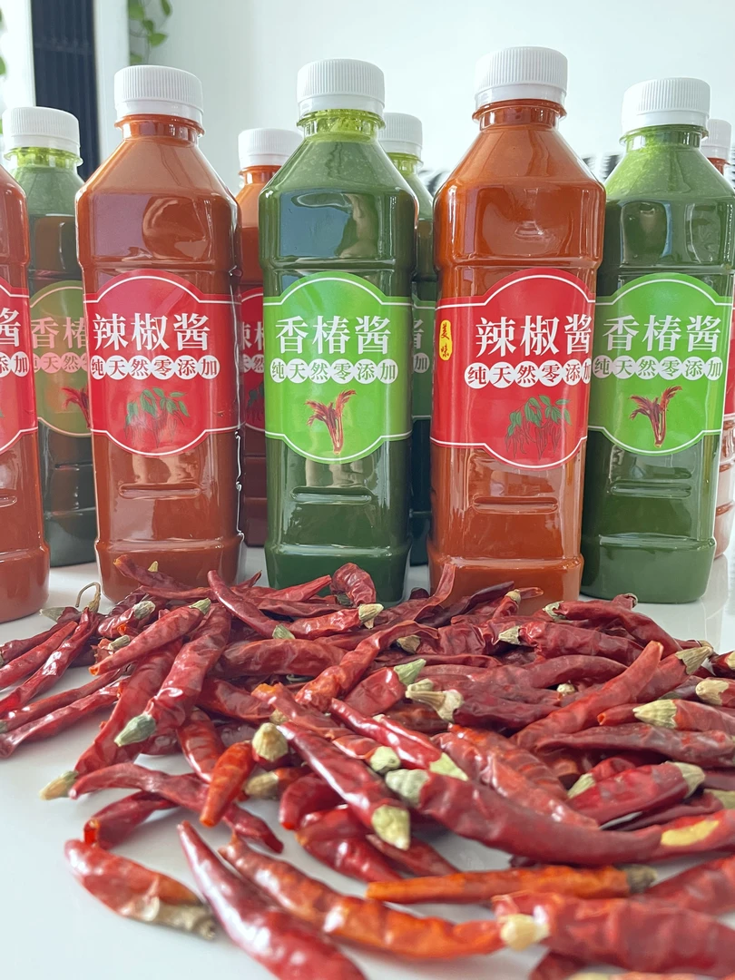 河南正宗热豆腐辣椒酱香椿酱传统制作蘸酱菜下饭必备