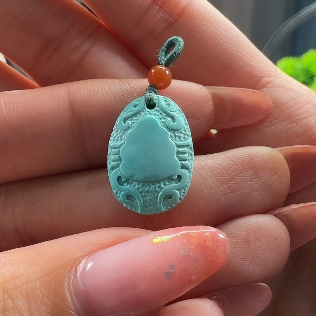 绿松石未镶嵌吊坠(不含链)