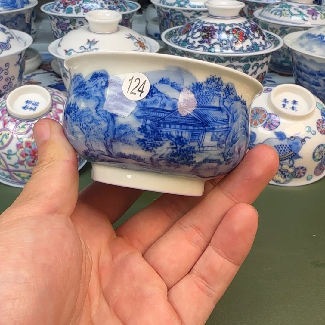 彦祖纯手工手绘茶具124