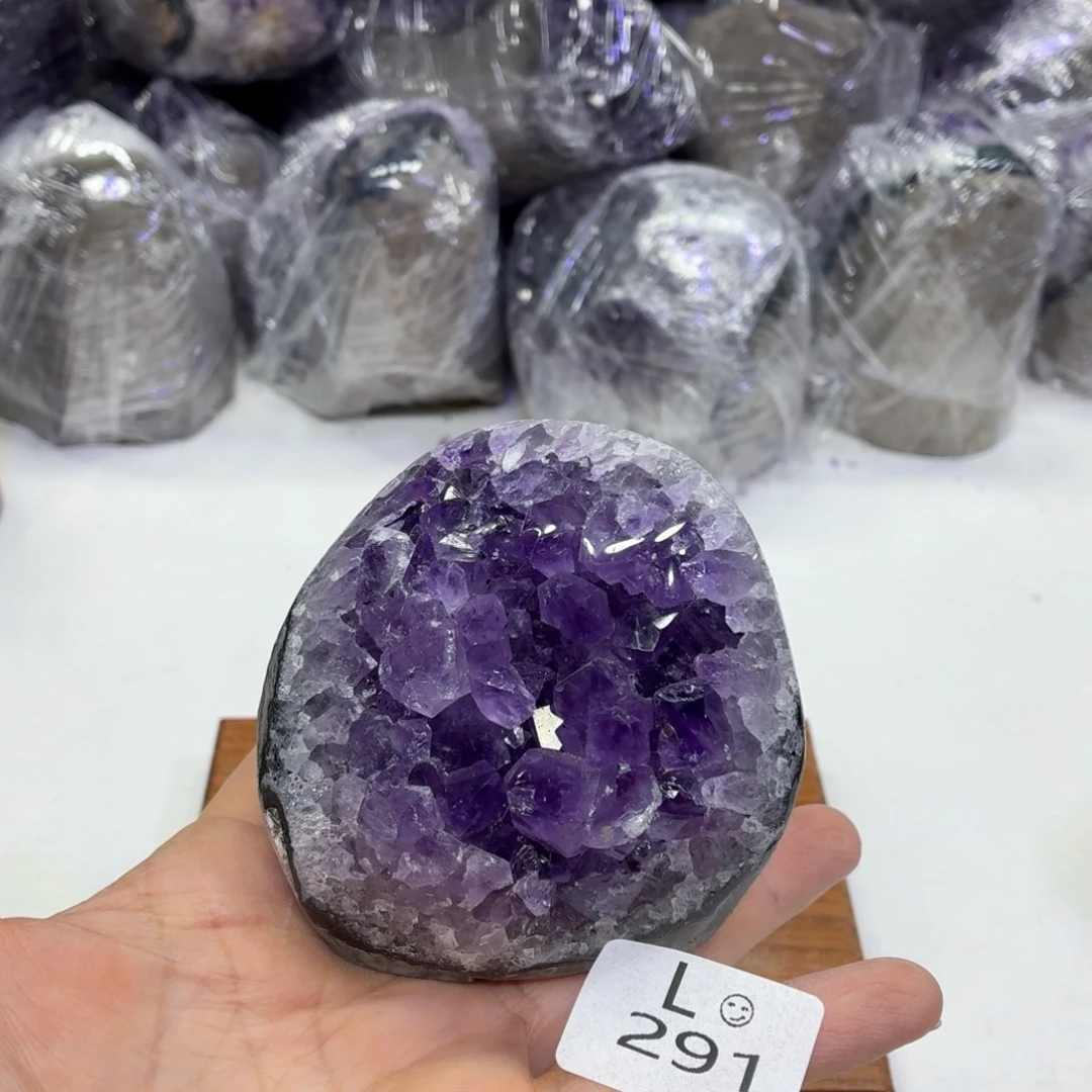 水晶未镶嵌摆件天然紫水晶