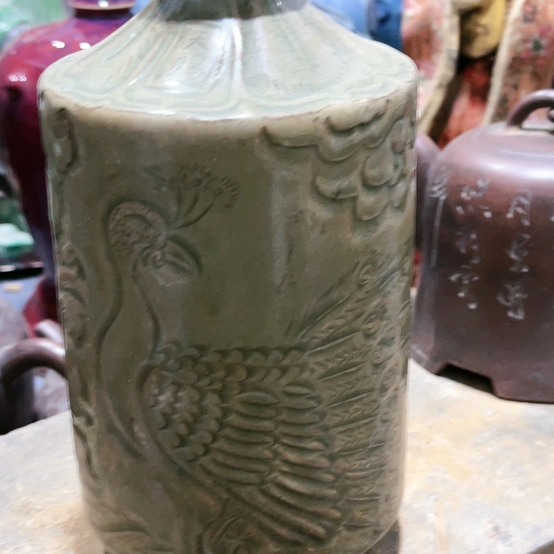瓦当摆件摆件茶的陶瓷三**瓷