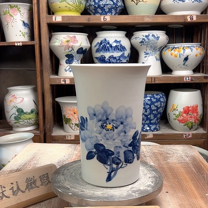 陶兰花盆兰兰牡丹陶瓷