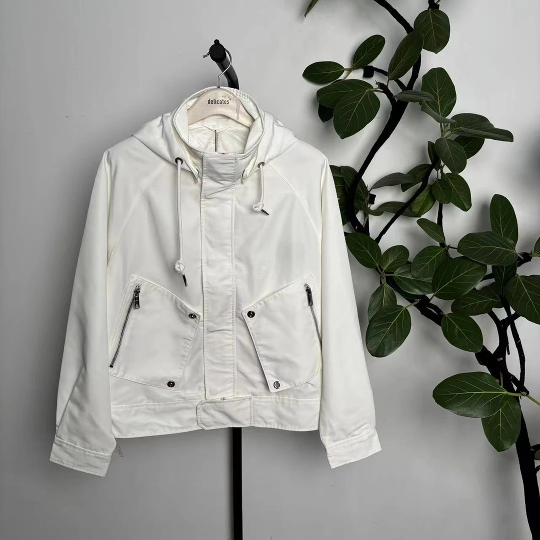 25新款情侣简约休闲连帽外套夹克 01802