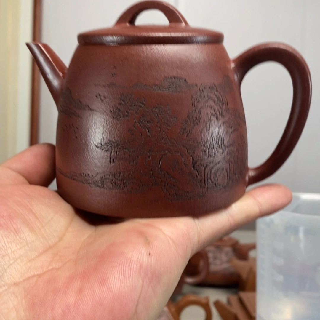 紫砂茶壶原矿泥料传统工艺制作