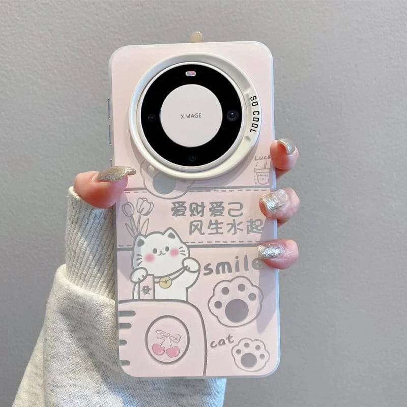 招财猫适用于华为苹果手机壳高档iPhone荣耀小米OPPOVIVO一加真我