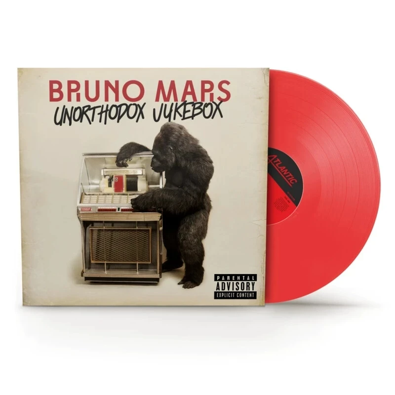 火星哥 Bruno Mars Unorthodox Jukebox 珊瑚红 彩胶 LP黑胶唱片