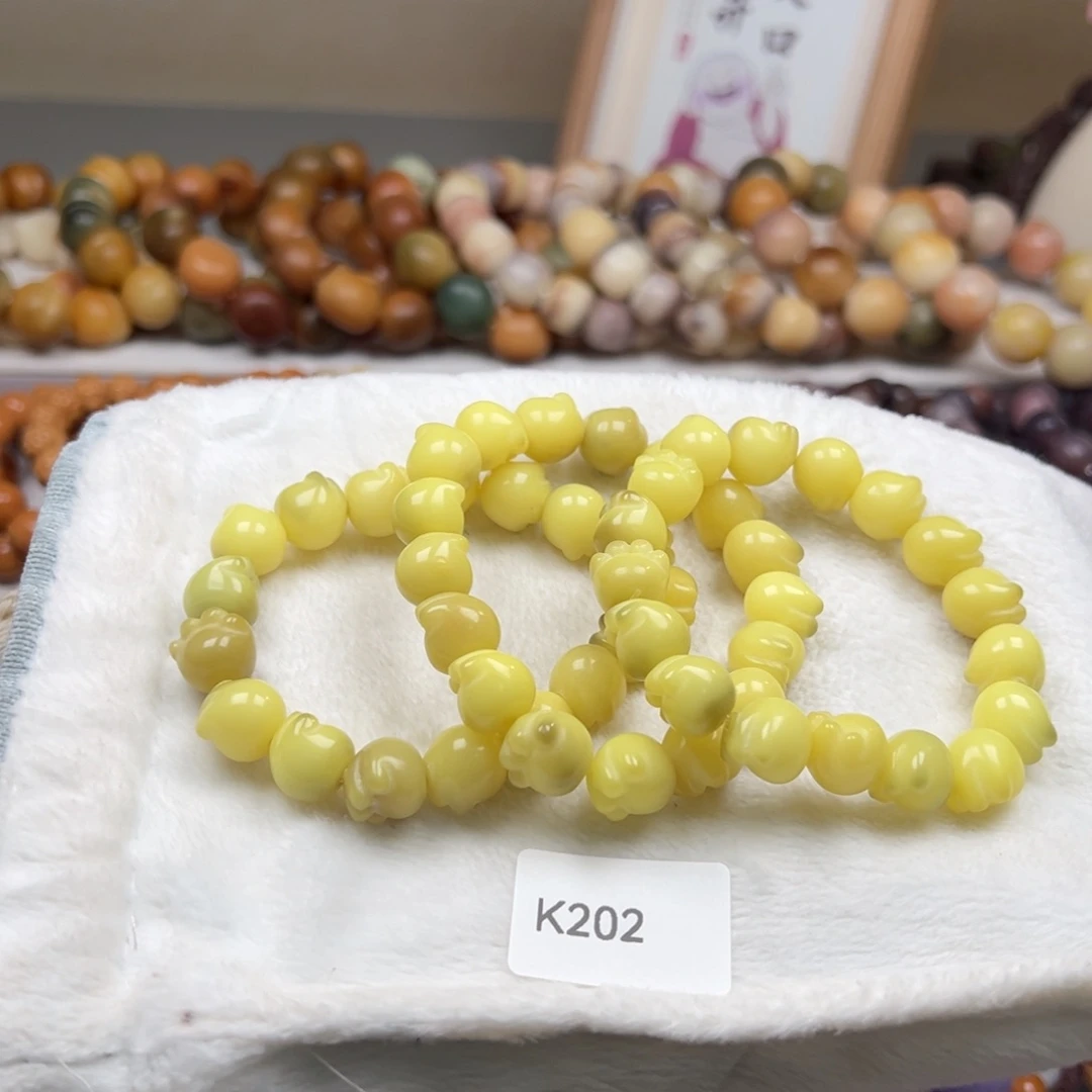 手串菩提根/象牙果通货k202猫爪随机一串12m