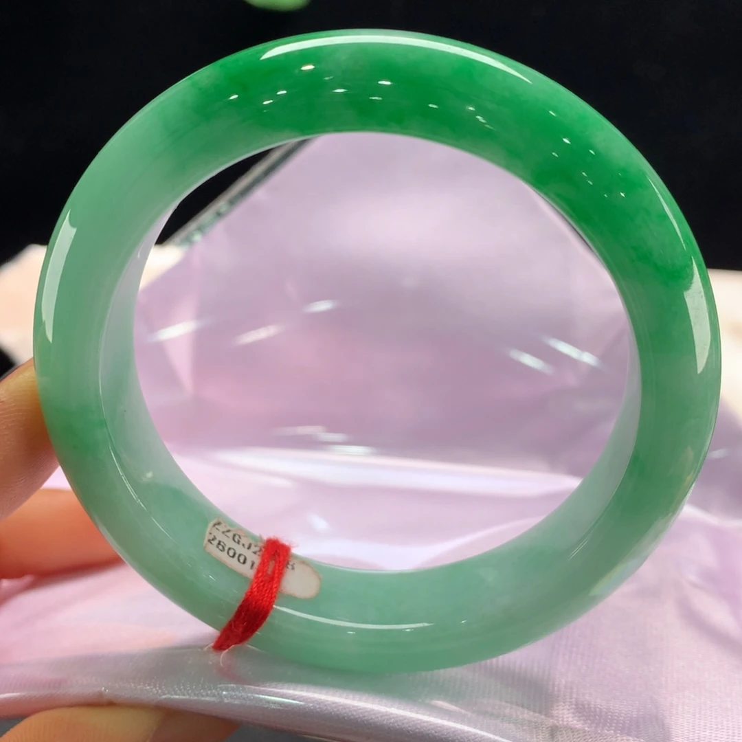 翡翠未镶嵌手镯0145