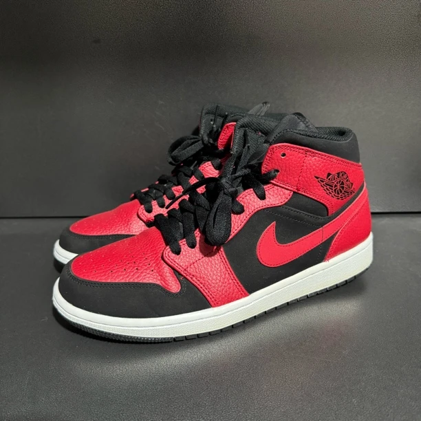 95新 AIR JORDAN 43码/aj1 黑红禁穿 中帮男款板鞋