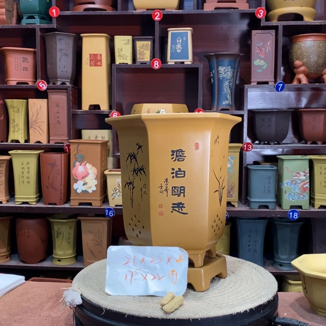 紫砂艺术紫砂花盆