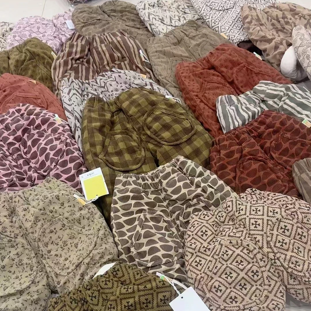 新款洋气儿童宝宝加厚棉裤阿泽家