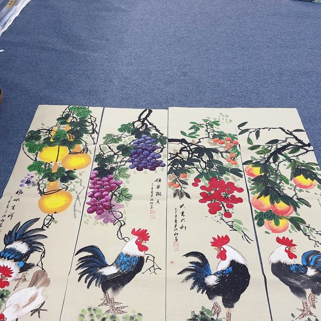 国画作品小姐姐放漏中