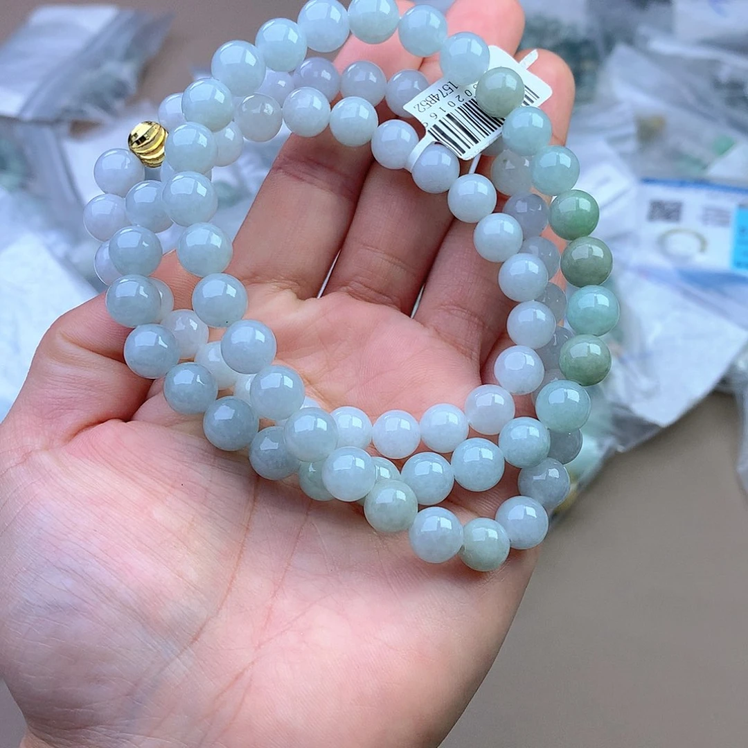 未镶嵌手串定制翡翠