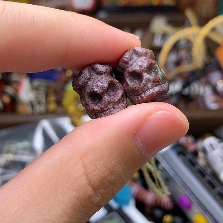 玛瑙/玉髓发一对未镶嵌