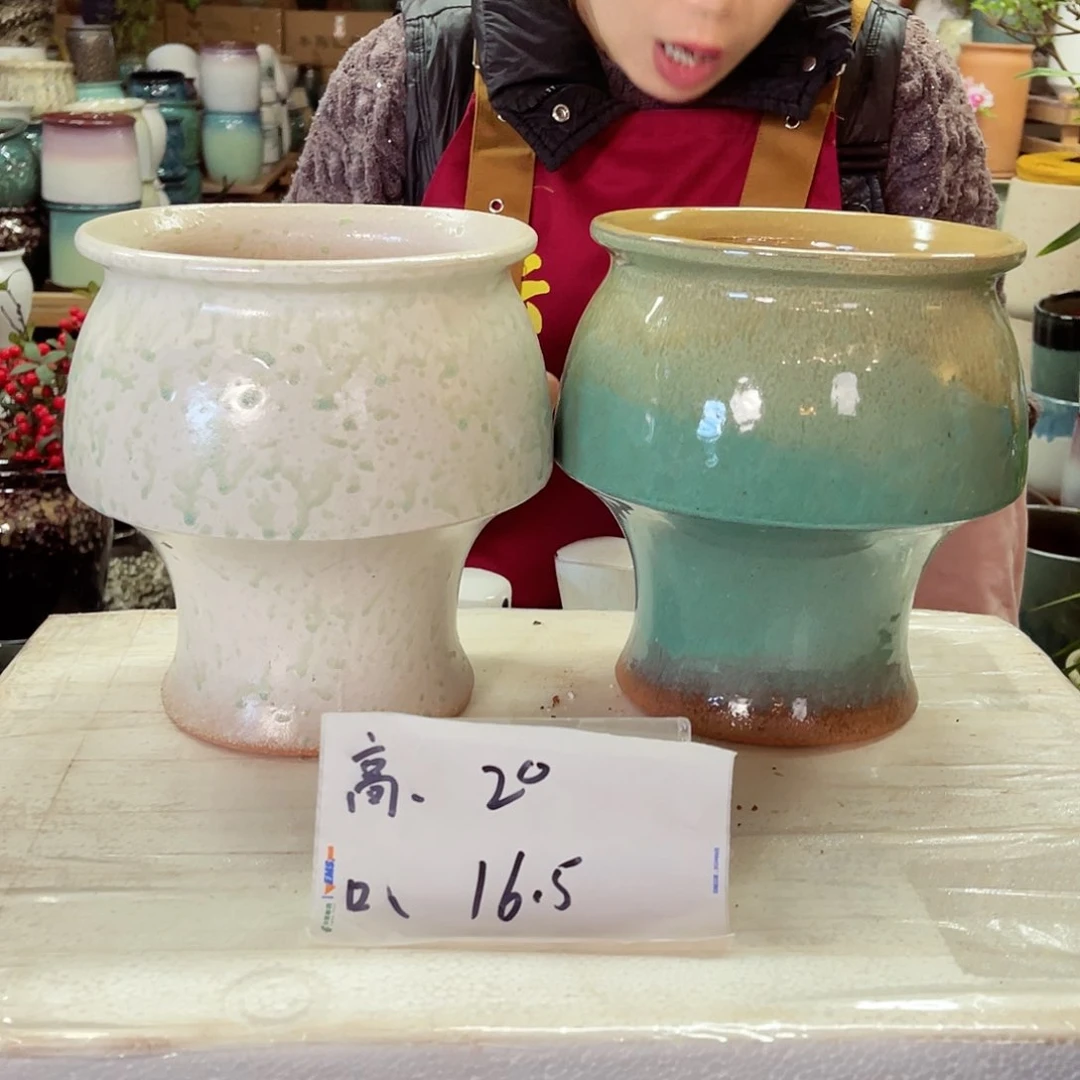 紫砂花盆高度20口径16