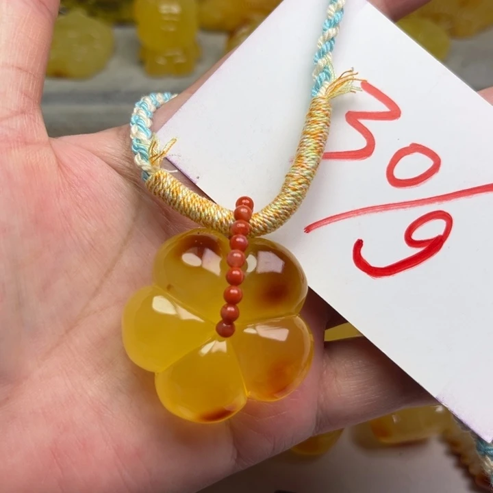 未镶嵌颈饰琥珀琥珀蜜蜡