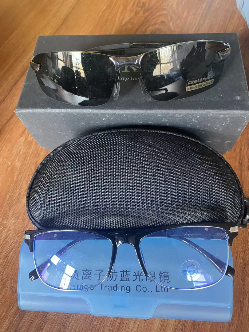 眼镜偏光太阳镜拍一个送一个蓝光眼镜