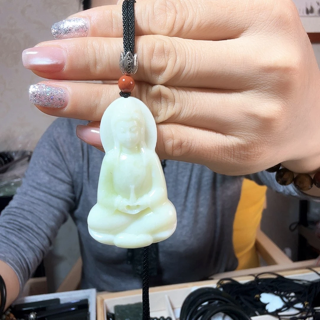 岫玉未镶嵌吊坠(不含链)