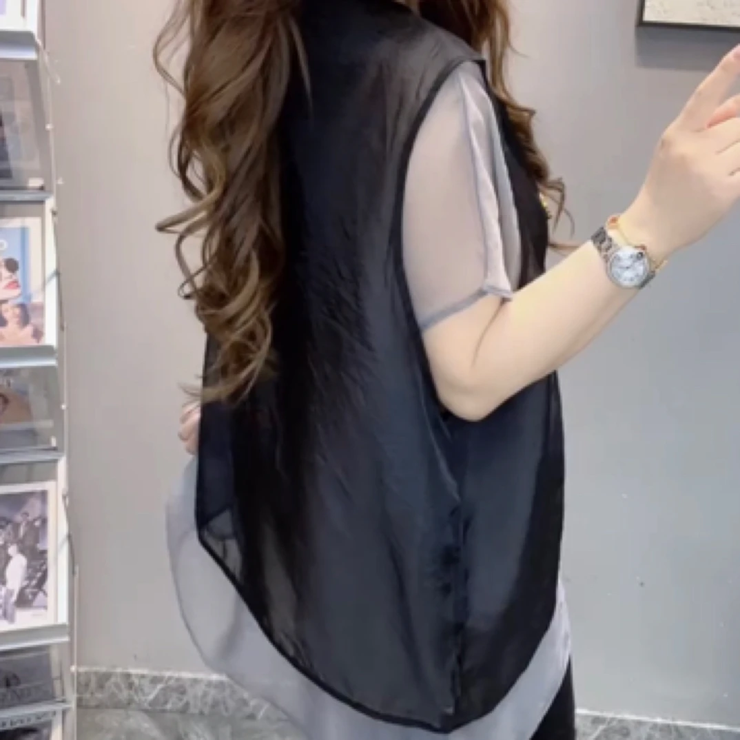 夏季不规则设计时尚宽松短袖上衣