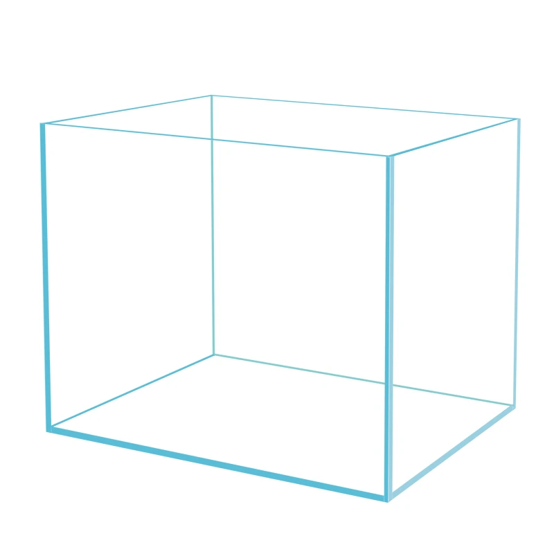 SENYU森语金晶五线超白鱼缸【600*300*350*6】【送货上楼】