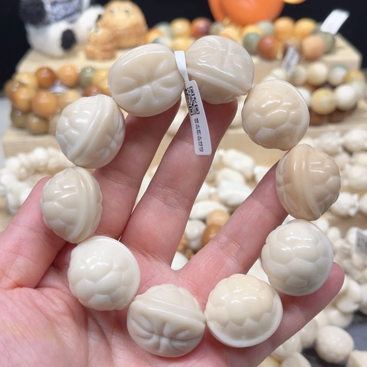 菩提根/象牙果手串微瑕大富甲天下2-4-19