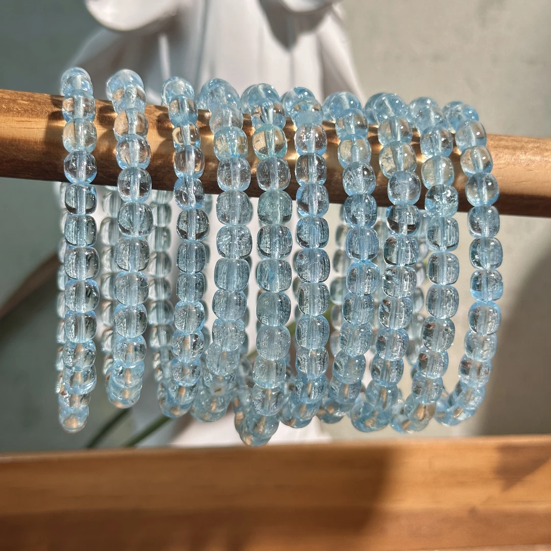 T185 天然托帕石手串 多样性发其一