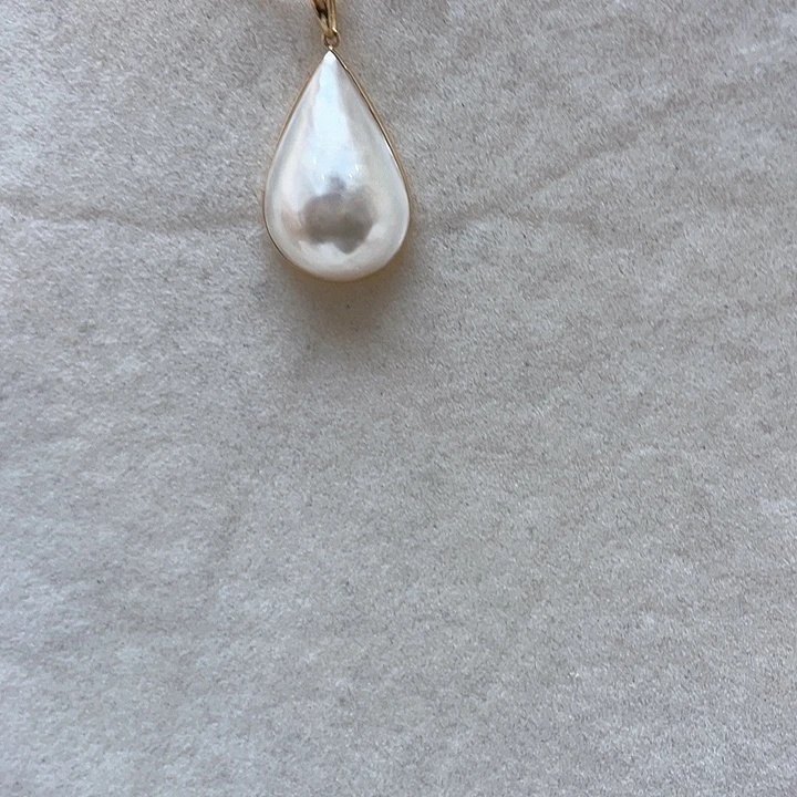 海水珍珠18K金镶嵌项链