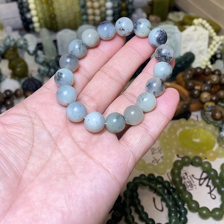 蛇纹石玉未镶嵌手链